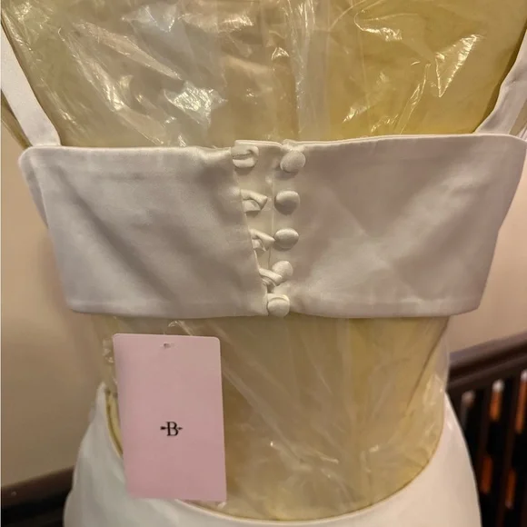 Anthropologie Sachin & Babi Sierra V-Neck Cutout Satin Midi dress, Size 10 NWT - Picture 8 of 13